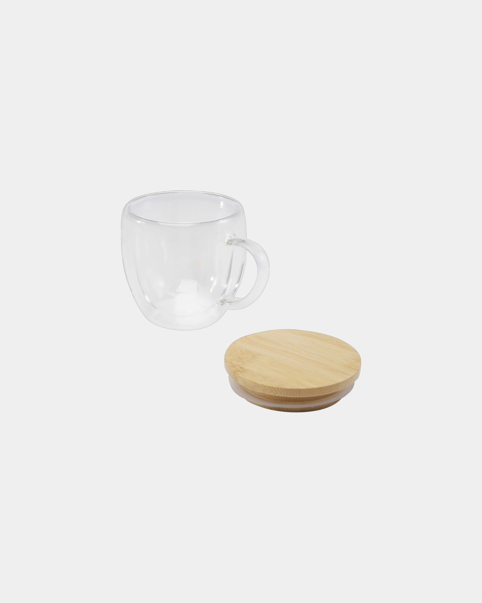 Glas-Tasse Lenora 250 ml mit Bambusdeckel zum Personalisieren - 3
