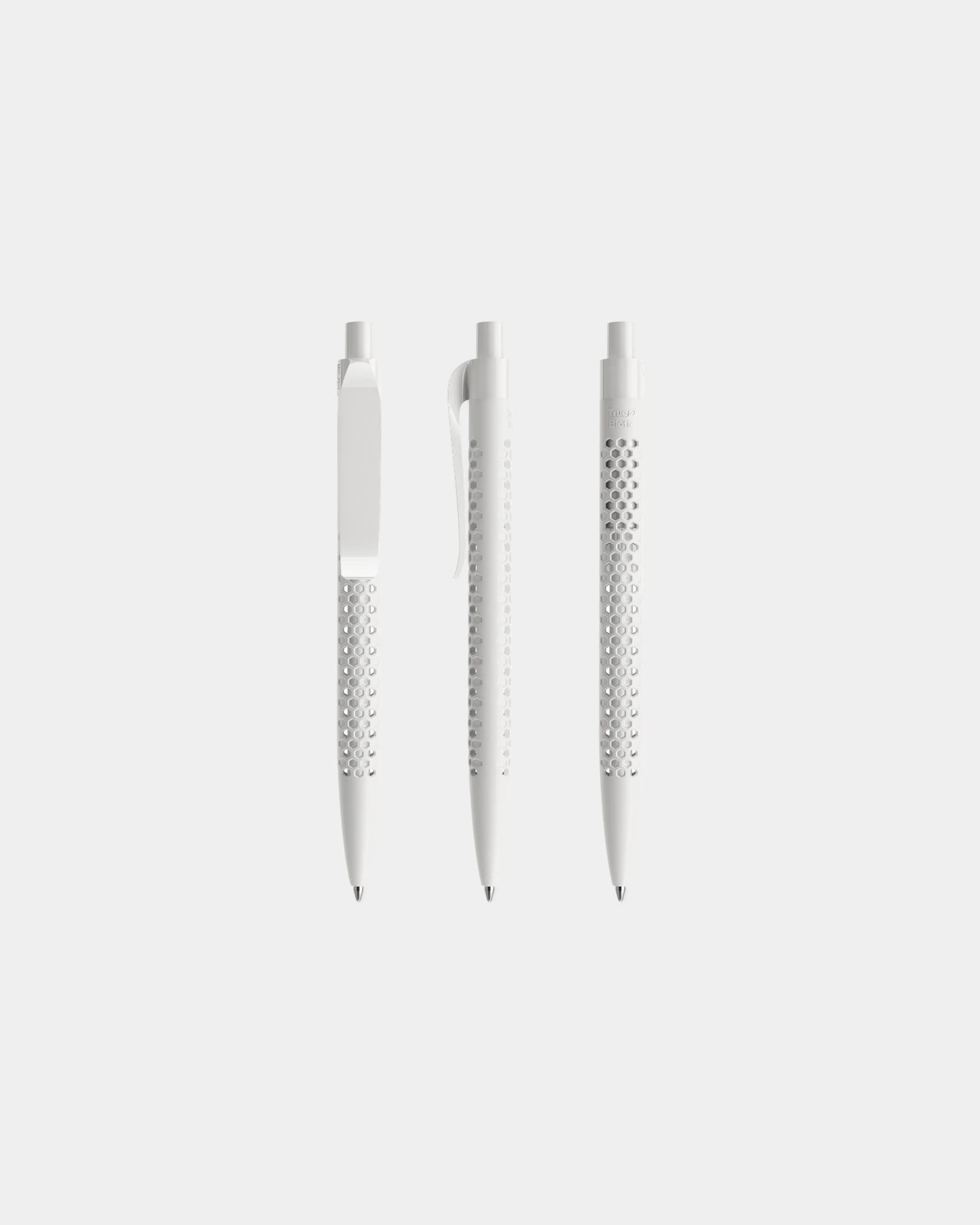 Kugelschreiber PHA Prodir QS40 True Biotic zum Personalisieren - Schnee