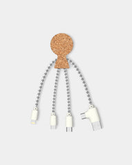 3-in-1-Multi-Kabel aus Kork zum Personalisieren