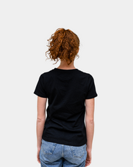 Damen-T-Shirt mit V-Ausschnitt Made in France zum Personalisieren