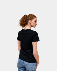 Damen-T-Shirt mit V-Ausschnitt Made in France zum Personalisieren