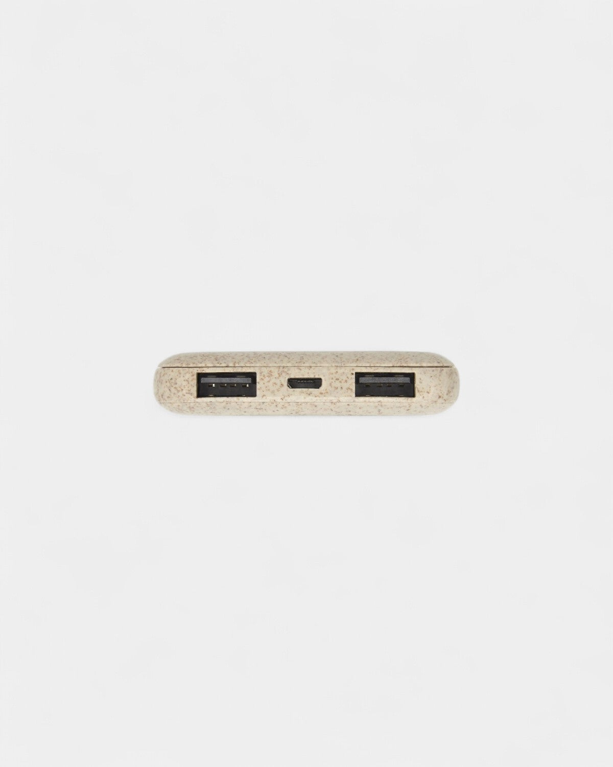 Personalisierbare Powerbank aus Weizenstroh