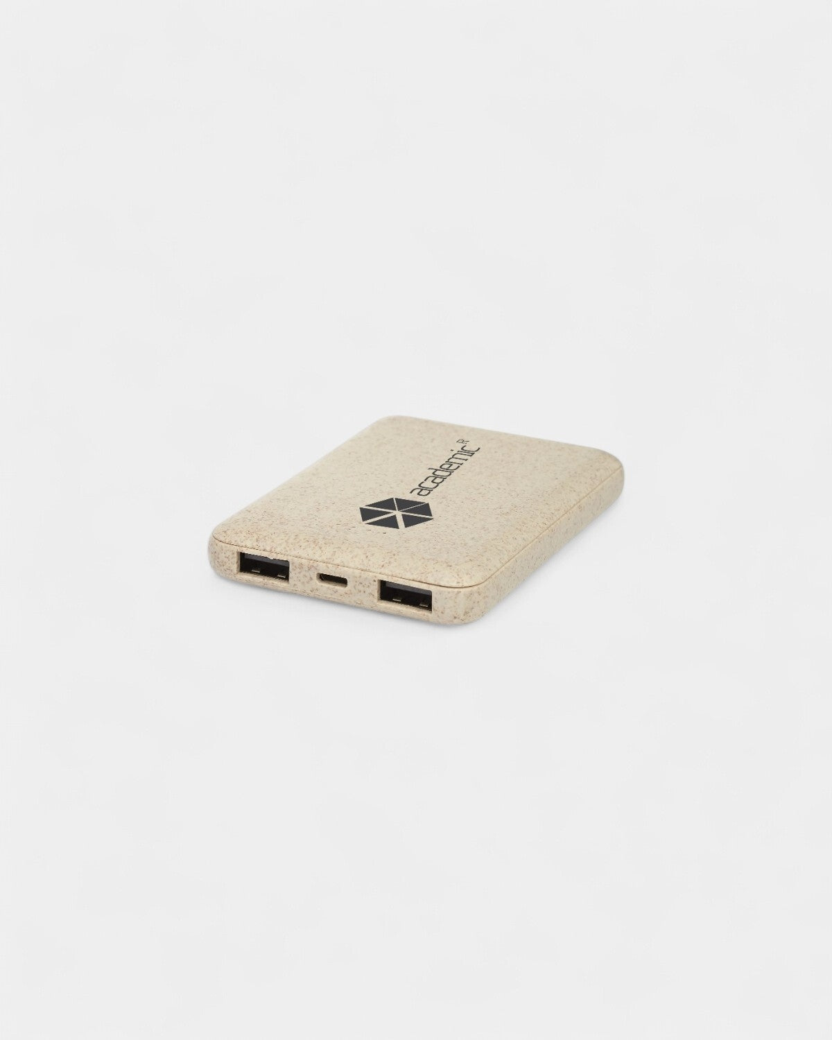 Personalisierbare Powerbank aus Weizenstroh
