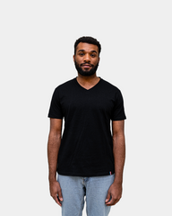Herren-T-Shirt mit V-Ausschnitt Made in France zum Personalisieren