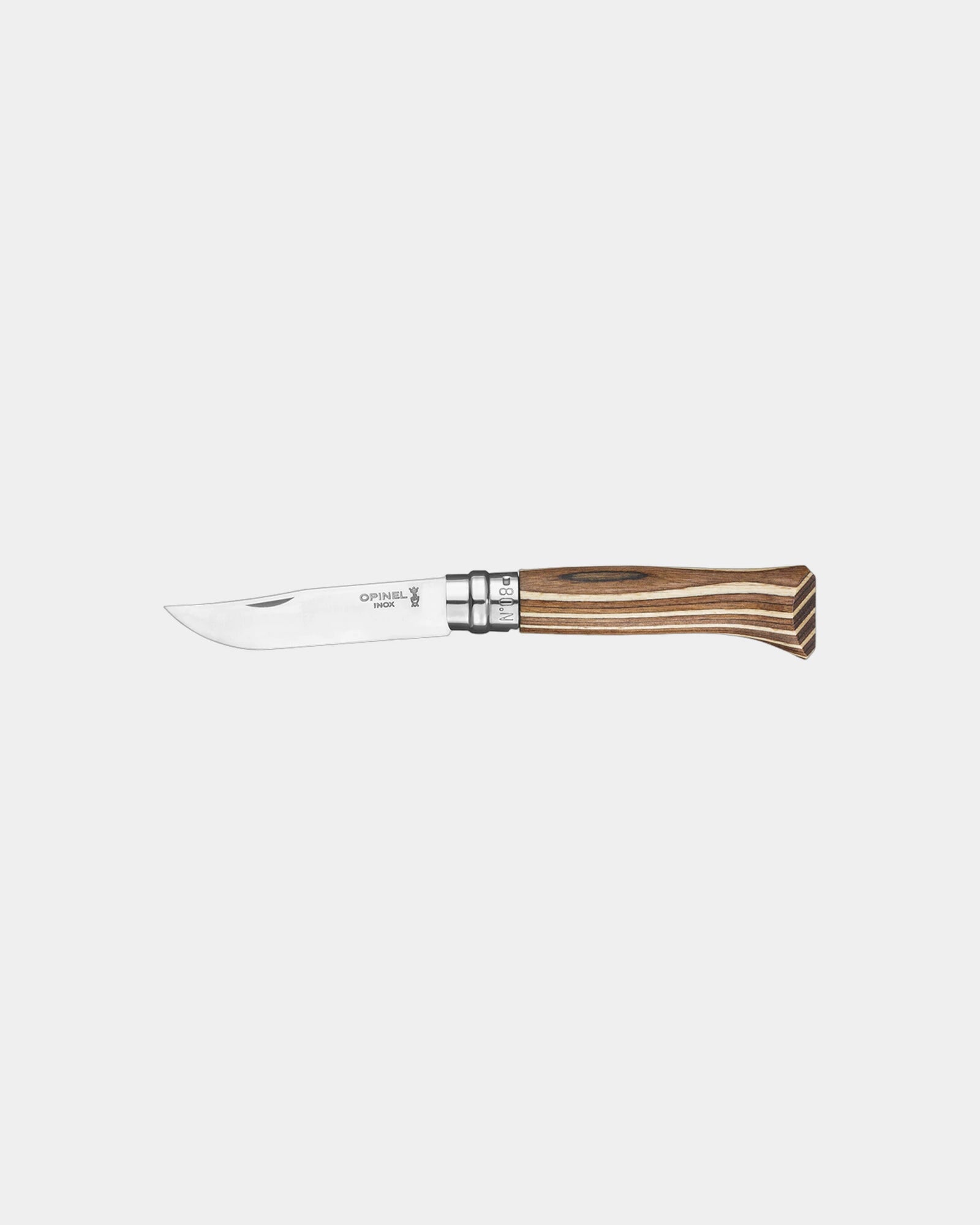 Couteau acier au carbone Opinel N°02 Carbone à personnaliser - Brown