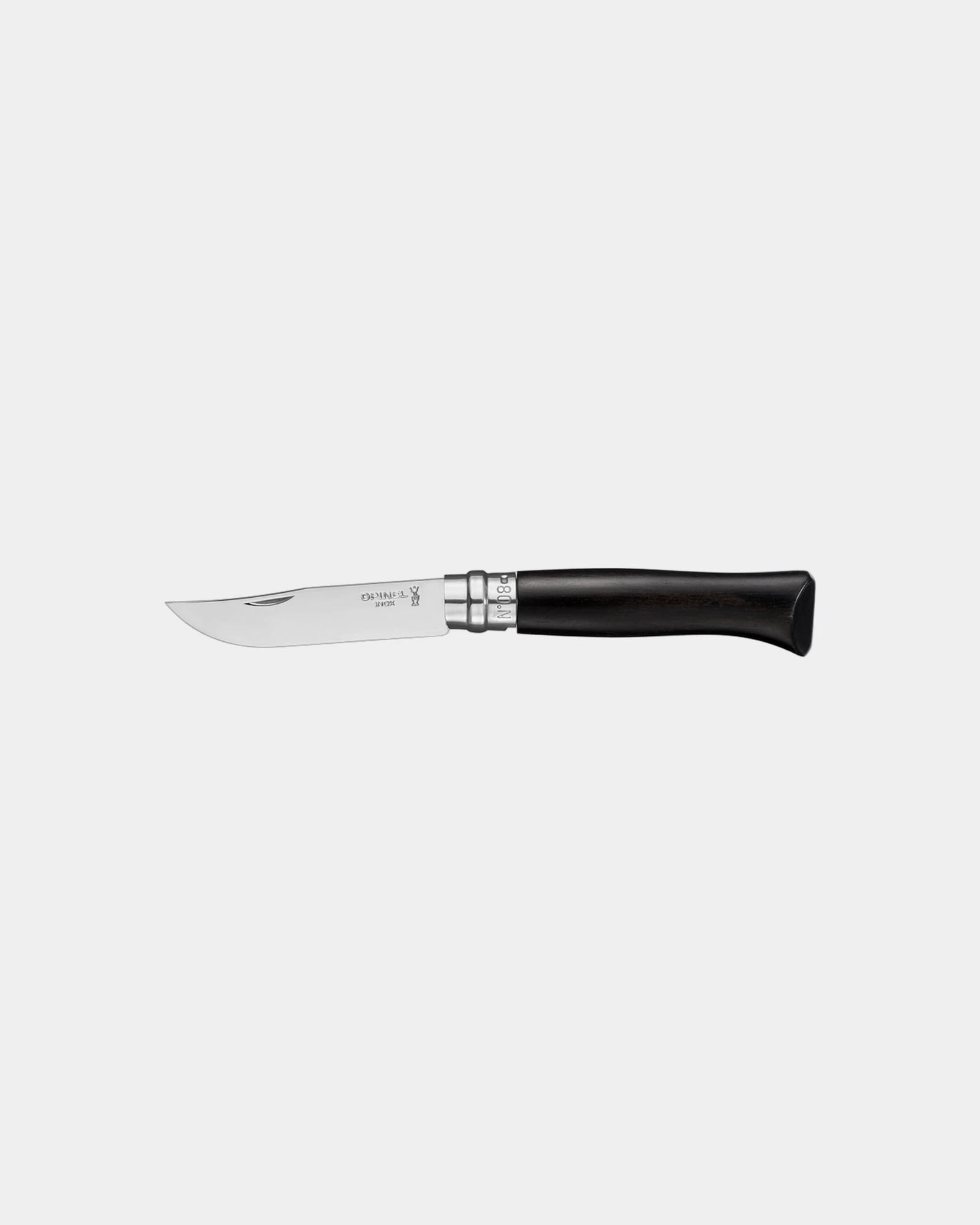 Couteau acier au carbone Opinel N°02 Carbone à personnaliser - Black