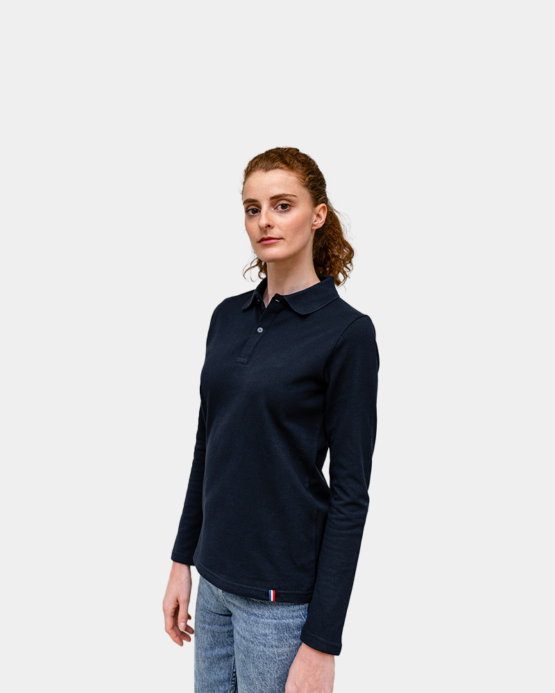 Langarm-Poloshirt für Damen zum Personalisieren