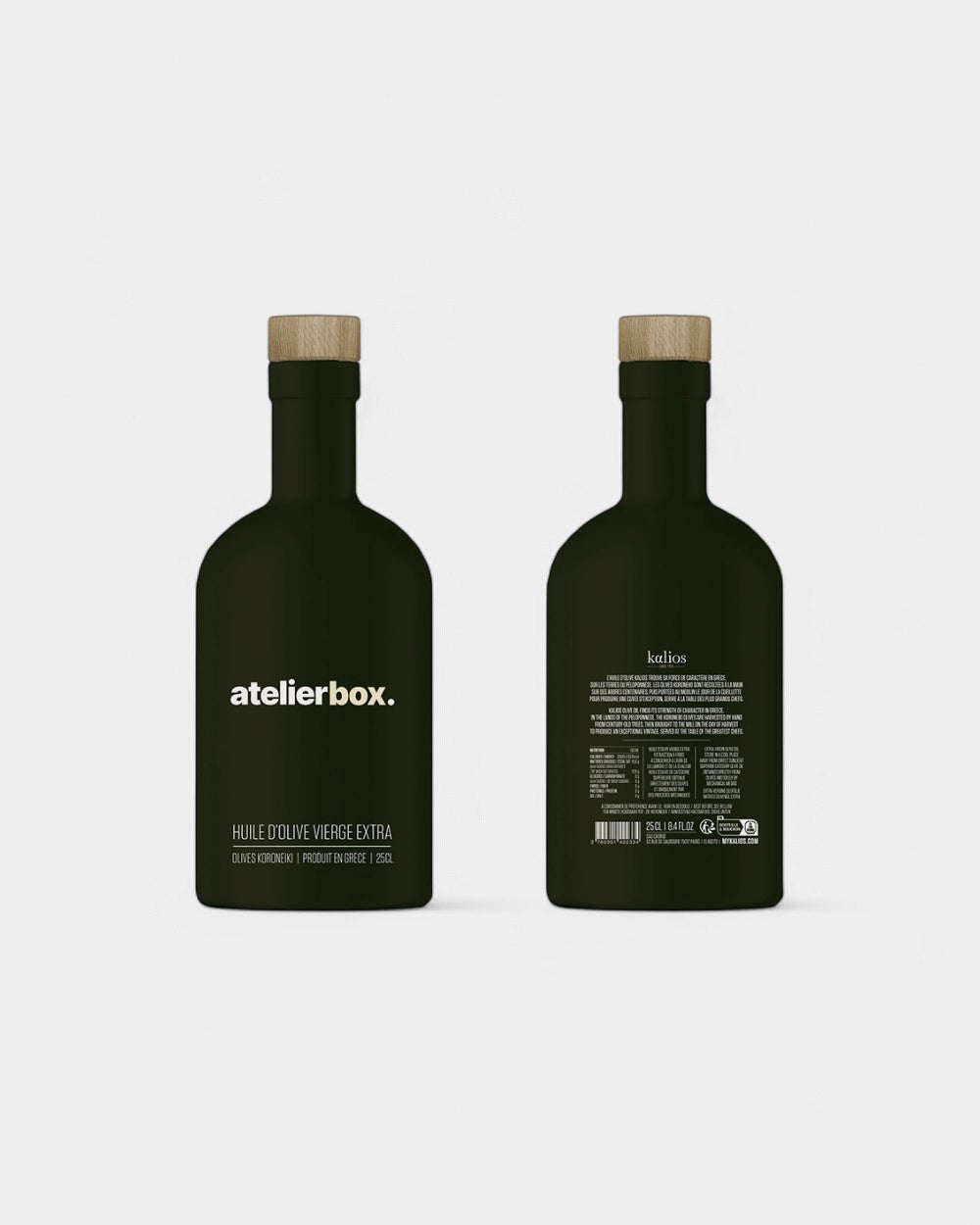 Flasche mit nativem Olivenöl extra zum Personalisieren