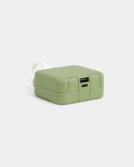 Personalisierbare Powerbank mit Handyhalterung