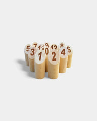 Personalisierbares Mölkky aus Holz Made in Europe