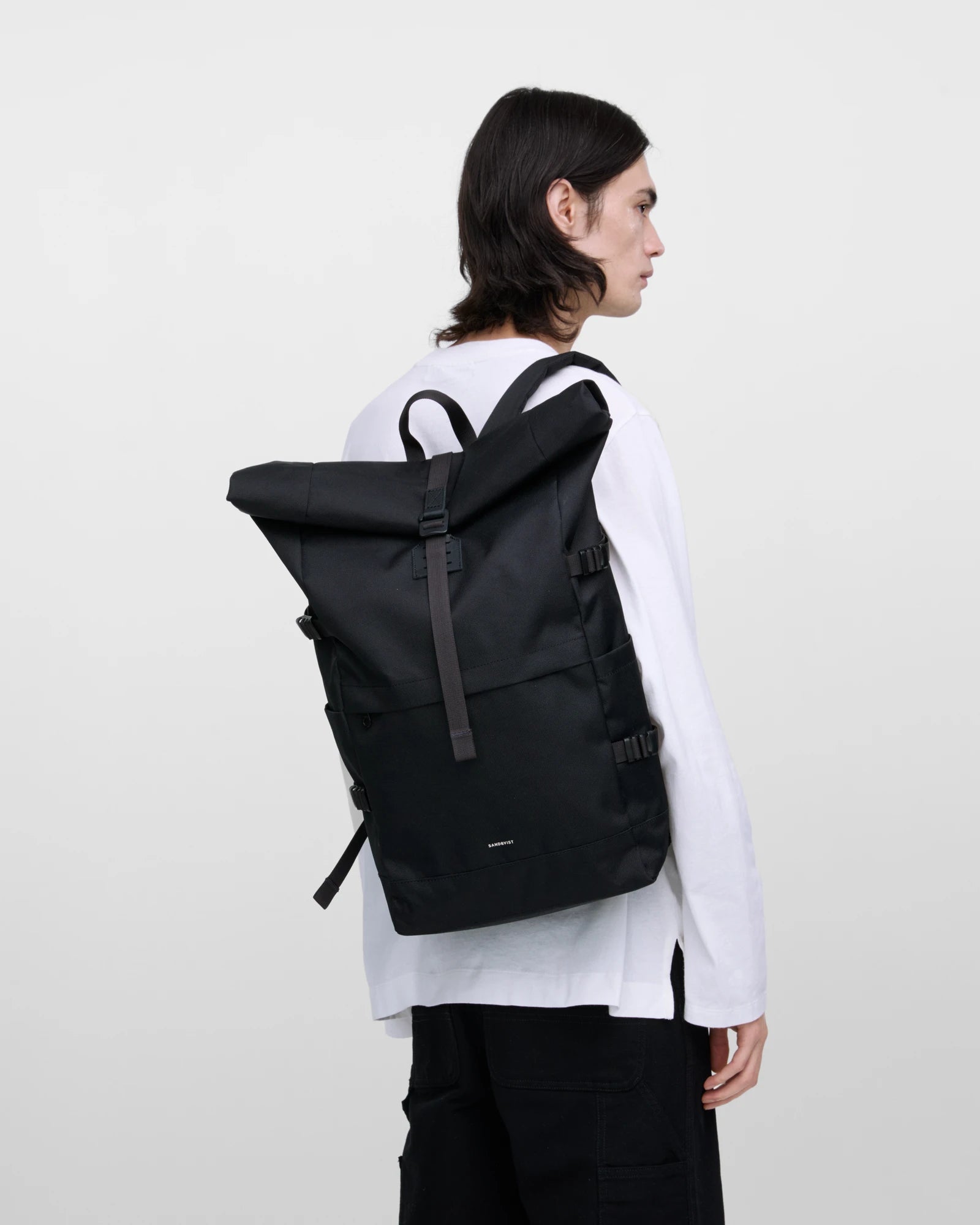 Sac à dos recyclé Sandqvist Icon Rolltop 26L à personnaliser - 19