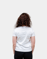 Damen-T-Shirt mit V-Ausschnitt Made in France zum Personalisieren
