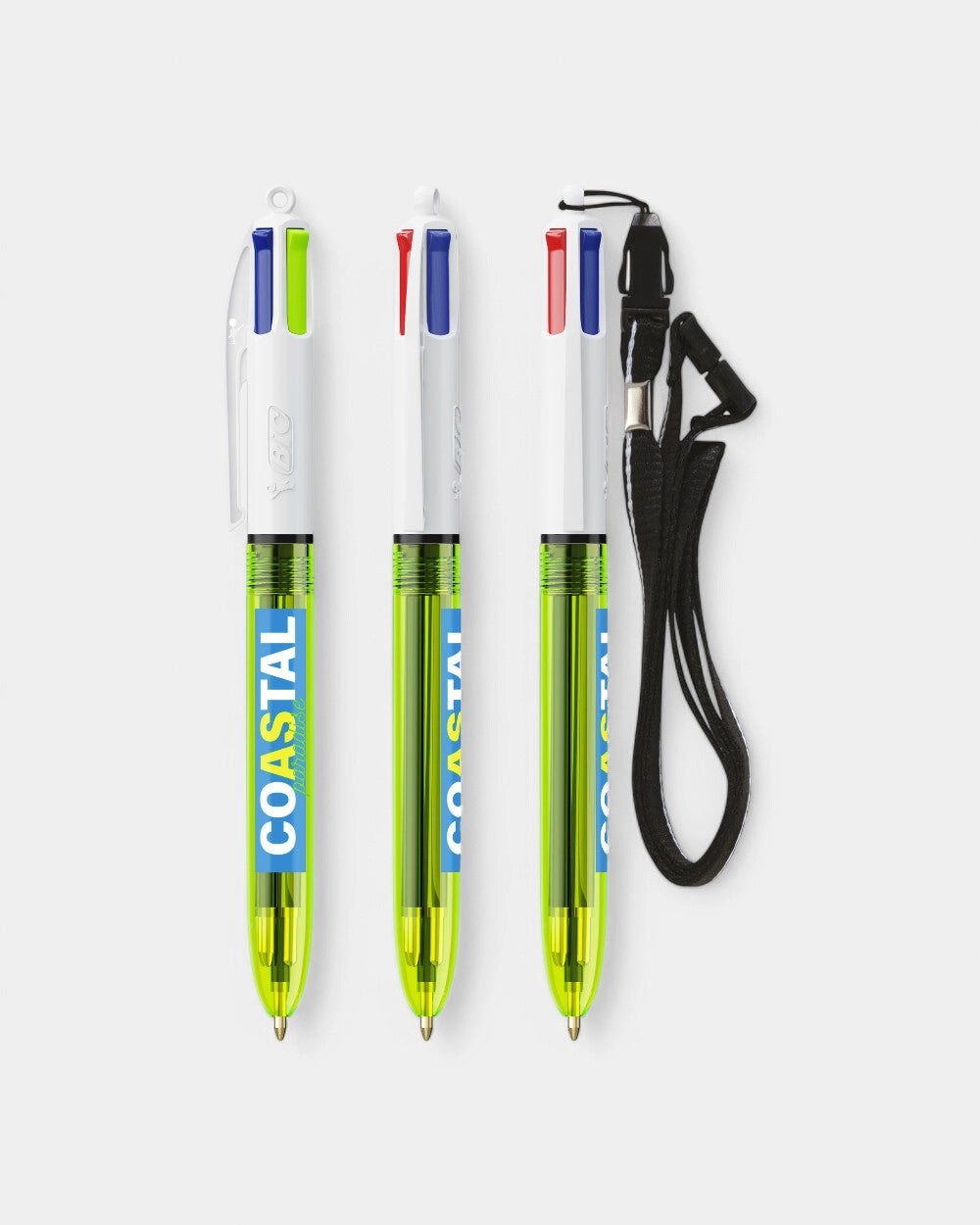 BIC® 4-Farben-Kugelschreiber Made in France zum Personalisieren