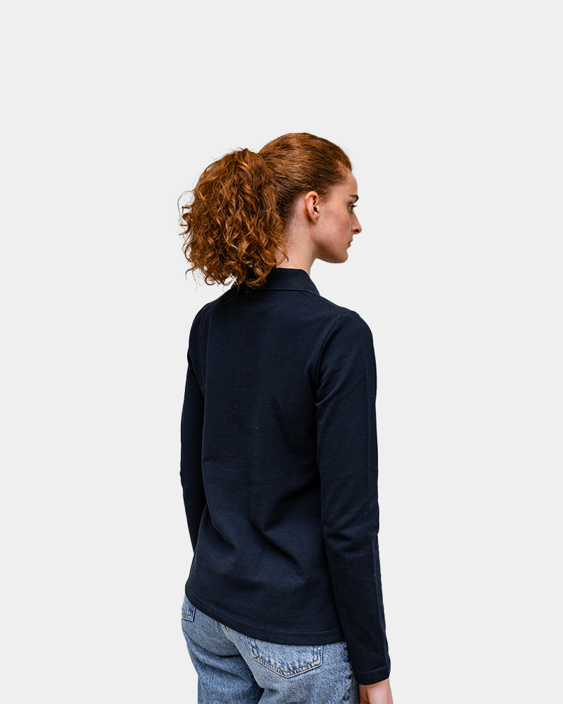 Langarm-Poloshirt für Damen zum Personalisieren