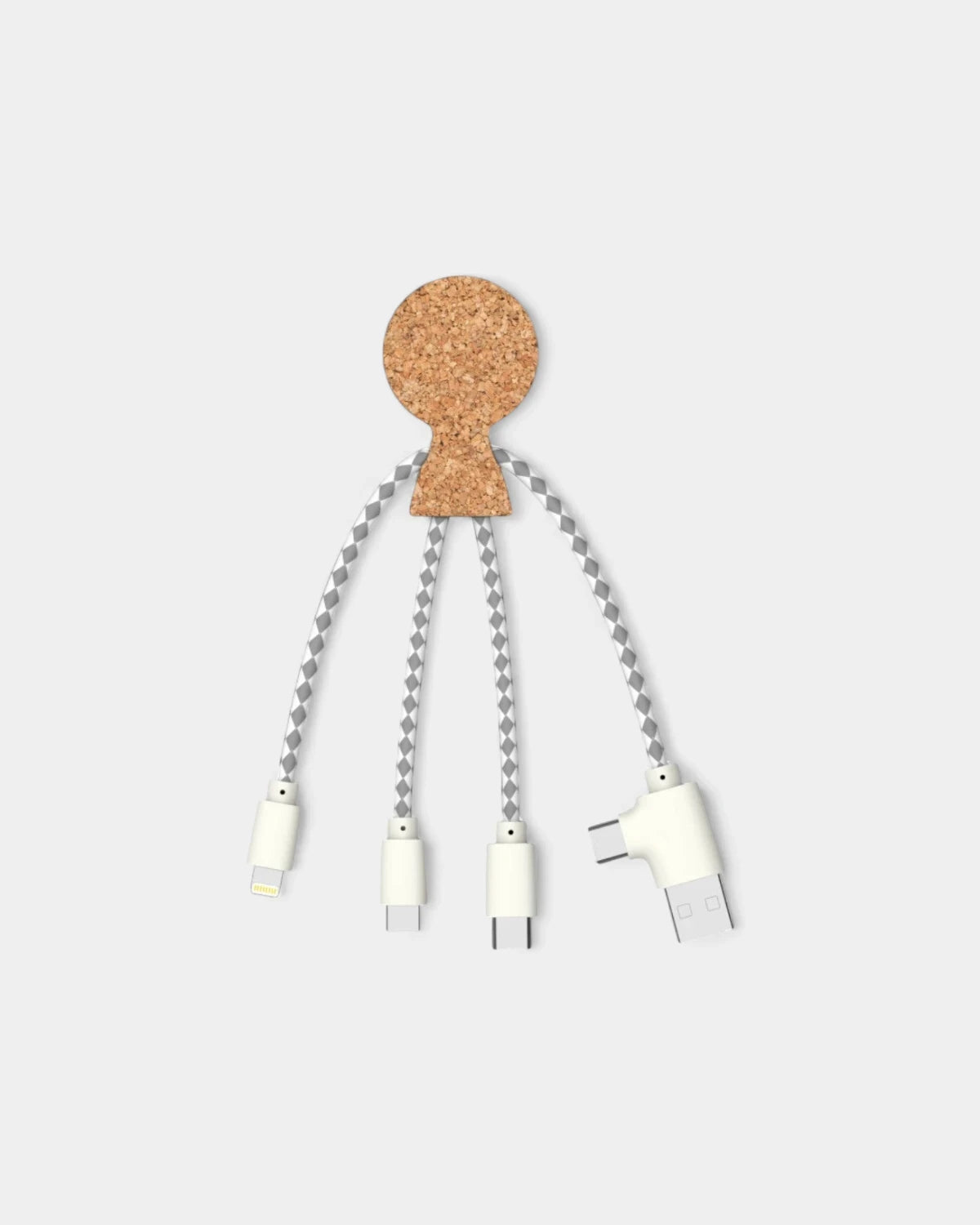 3-in-1-Multi-Kabel aus Kork zum Personalisieren