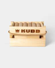 Umweltfreundliches Kubb zum Personalisieren