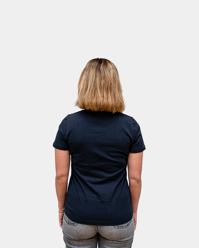 Damen-T-Shirt mit V-Ausschnitt Made in France zum Personalisieren