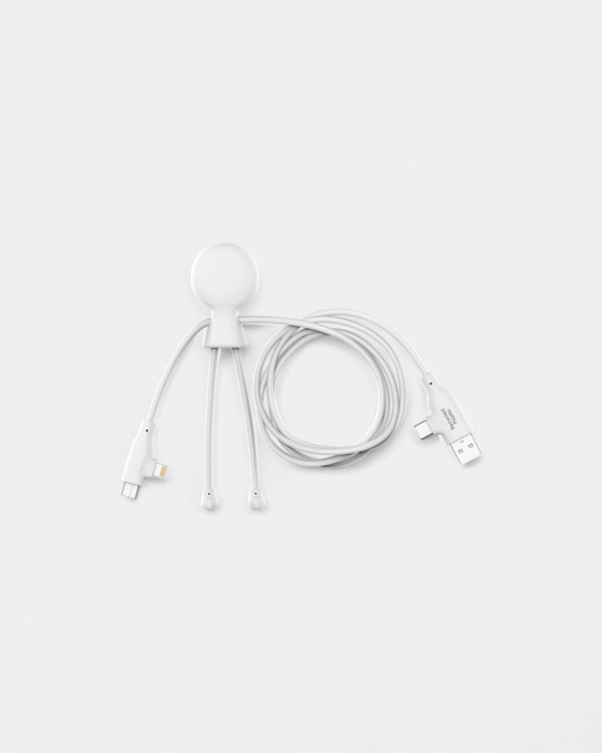 3-in-1-Kabel 60W aus recyceltem Kunststoff zum Personalisieren