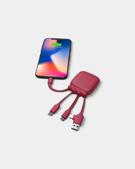 Taschen-Powerbank 3 000 mAh & Multi‑Kabel zum Personalisieren