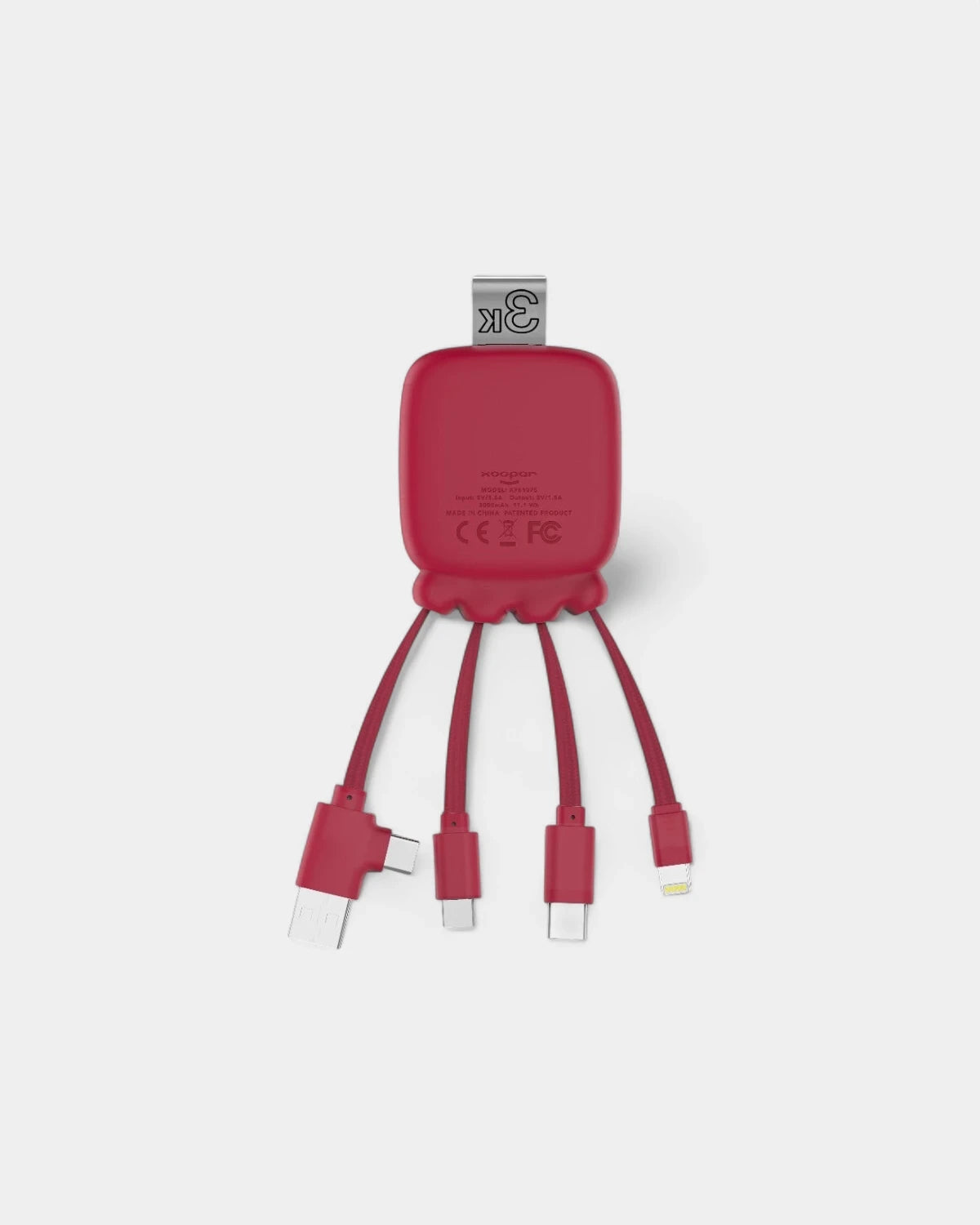 Taschen-Powerbank 3 000 mAh & Multi‑Kabel zum Personalisieren
