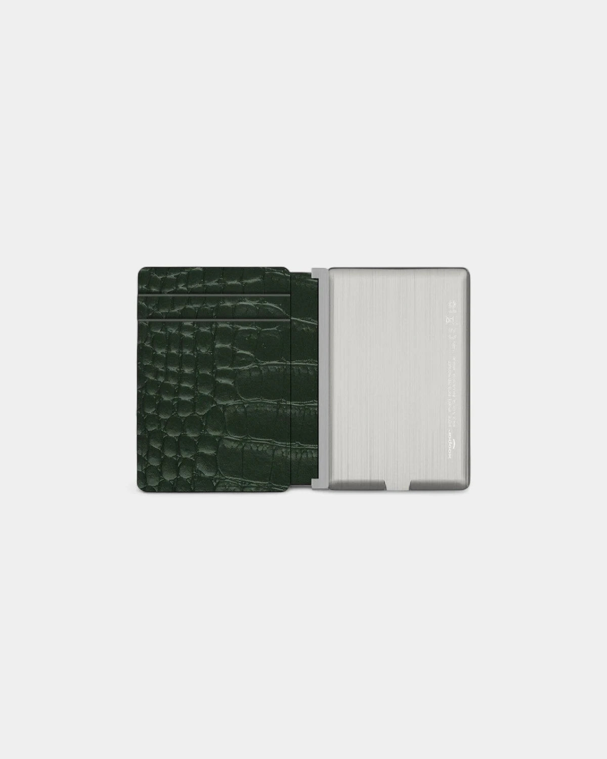 Personalisierbares INE Anti-RFID-Kartenetui aus recyceltem Leder