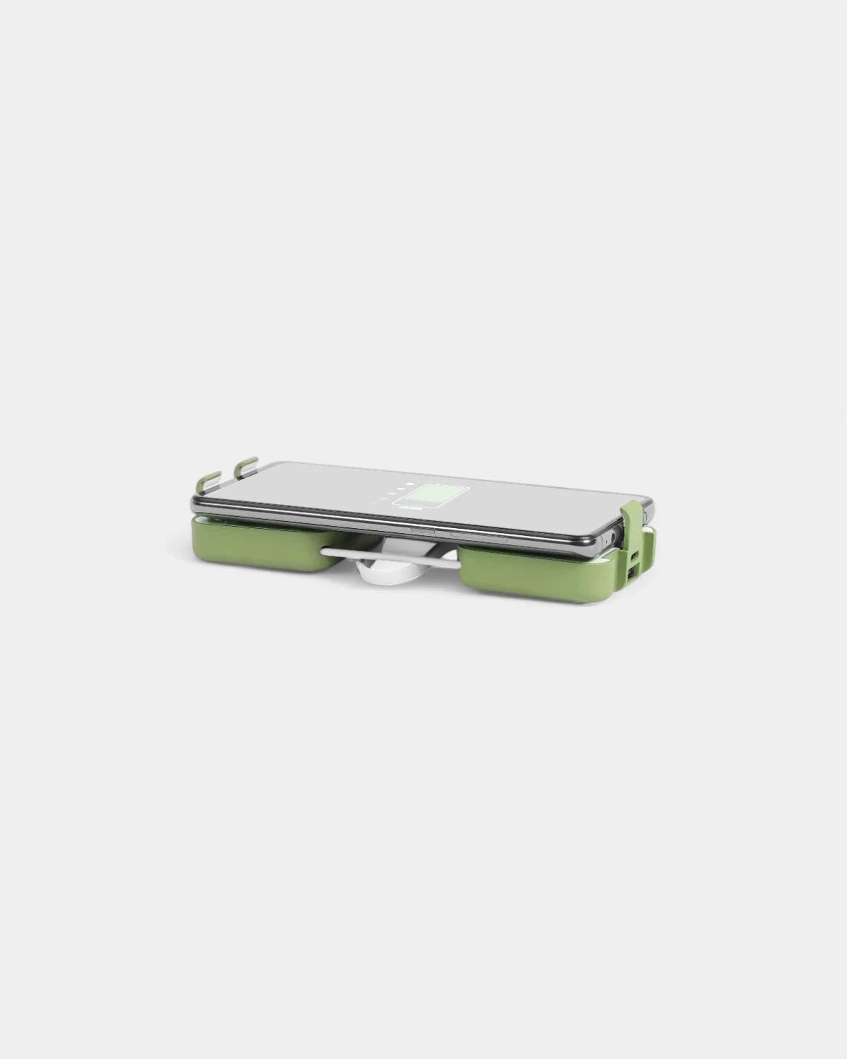 Personalisierbare Powerbank mit Handyhalterung