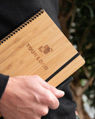 Notizbuch Bambook A5 mit Bambusdeckel zum Personalisieren - 4