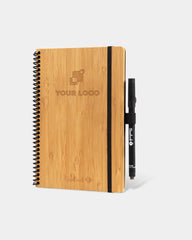 Notizbuch Bambook A5 mit Bambusdeckel zum Personalisieren - Naturbambus