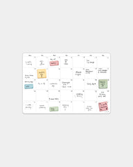 Kalender Monatlich Haftend Bambook zum Personalisieren - Weiß