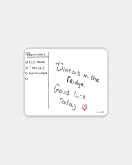 Mini Haft-Whiteboard Bambook zum Personalisieren - Weiß