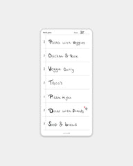 Planungstafel Bambook wiederverwendbar zum Personalisieren - Weiß