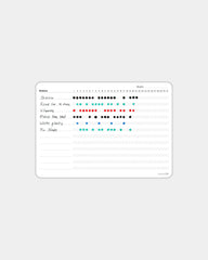 Sticky Habit Tracker Bambook zum Personalisieren - Weiß
