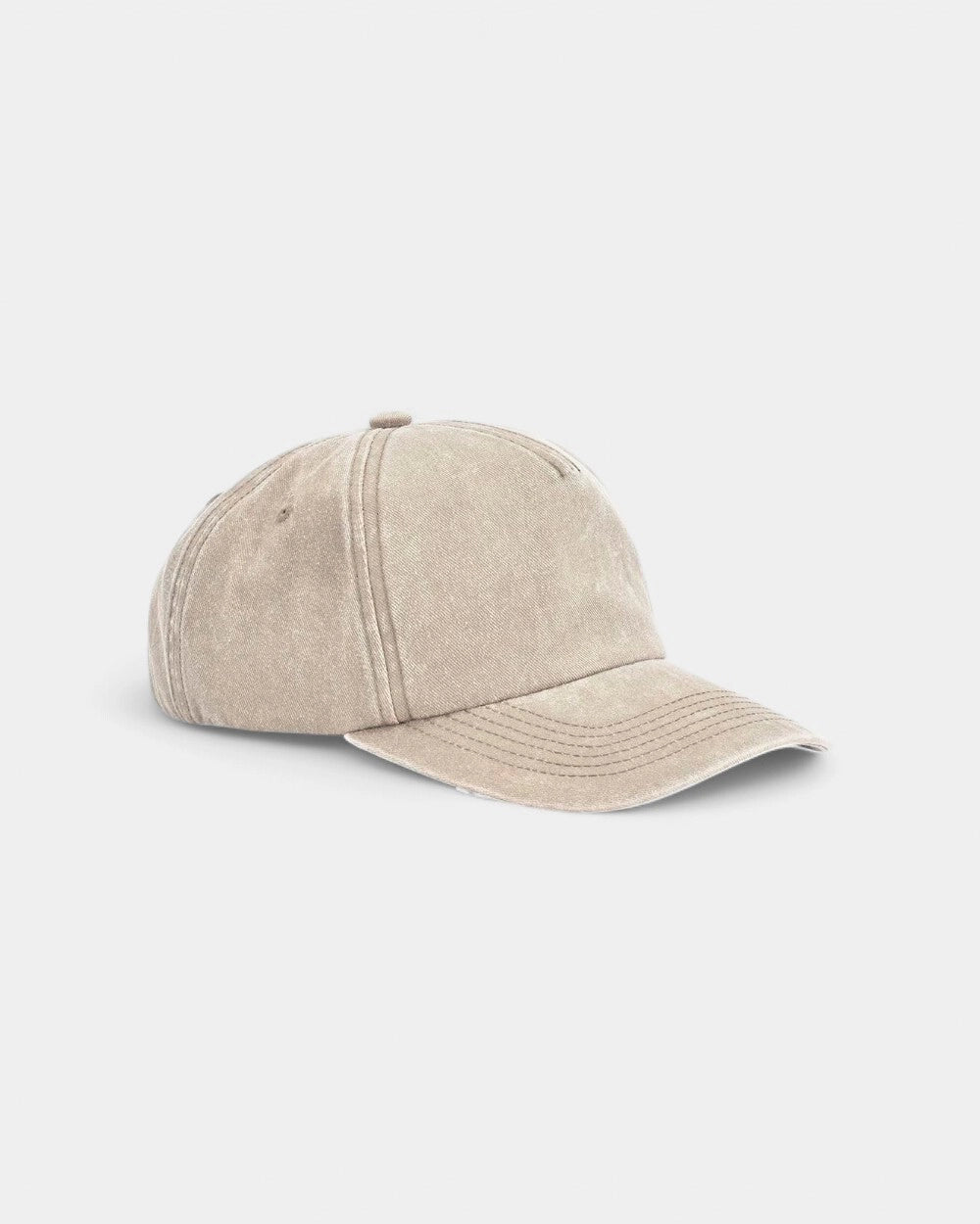 Kappe aus gebürsteter Baumwolle in Washed-Optik zum Personalisieren