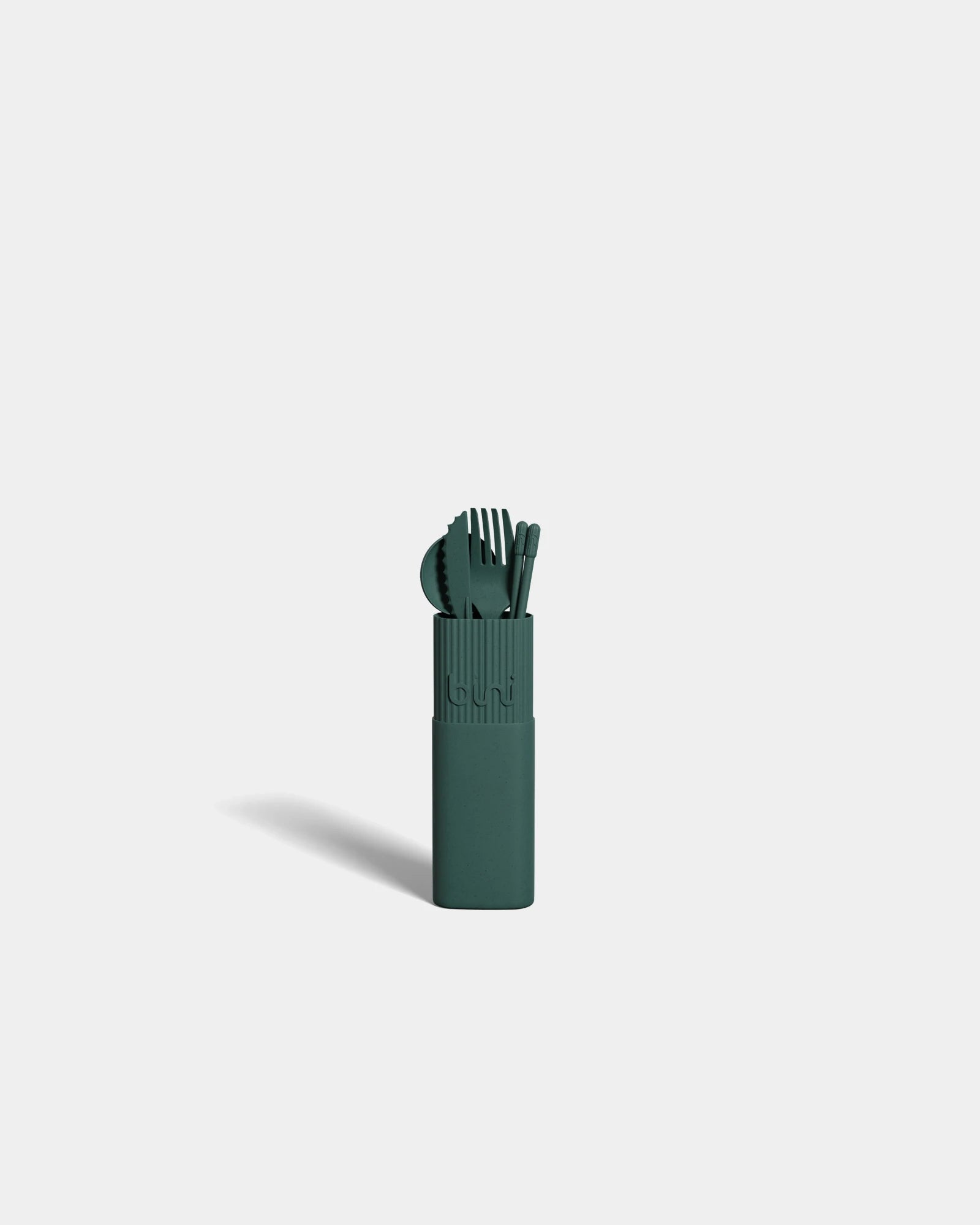 Kit de couverts bio-composite à personnaliser - Vert Foncé