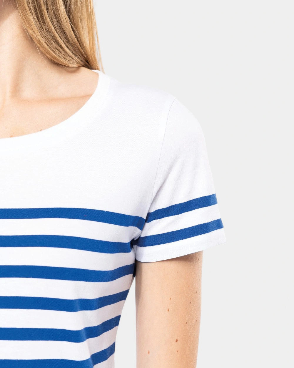 Marine-T-Shirt mit Rundhalsausschnitt für Damen zum Personalisieren