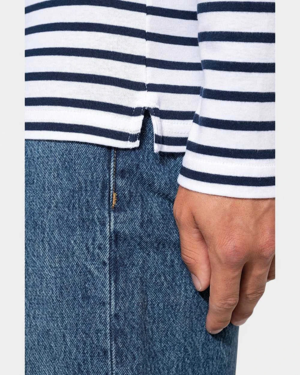 Marinière für Herren mit langen Ärmeln zum Personalisieren