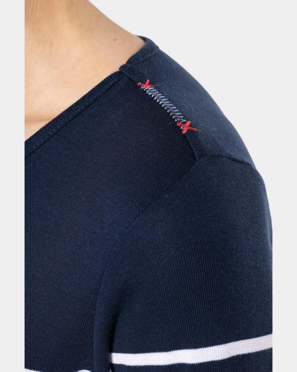 Marinière für Damen mit langen Ärmeln zum Personalisieren