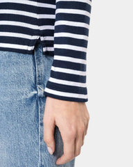 Marinière für Damen mit langen Ärmeln zum Personalisieren