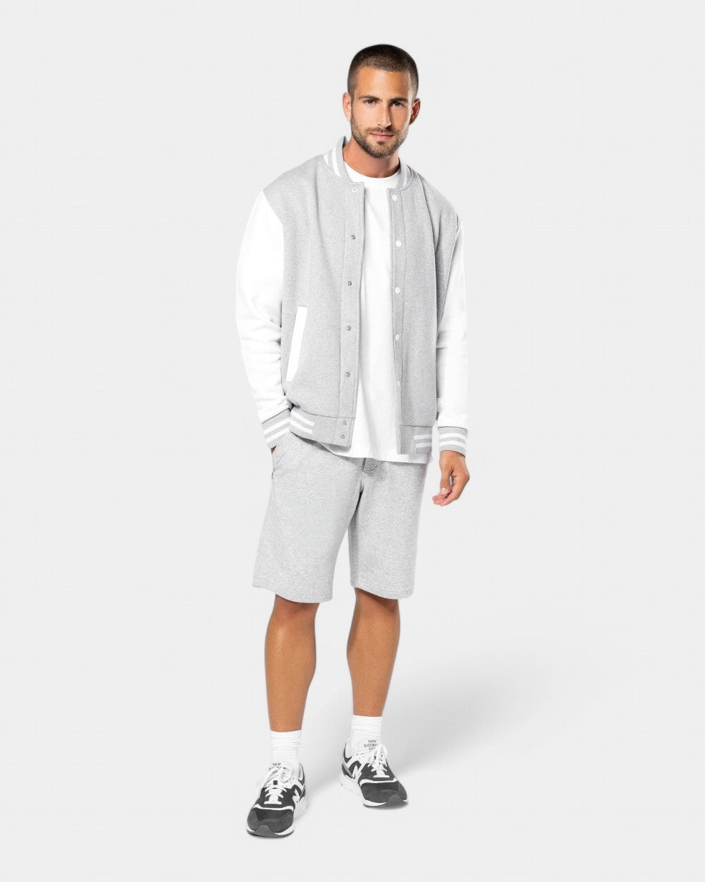 Teddy-Blouson aus Sweatstoff Unisex zum Personalisieren