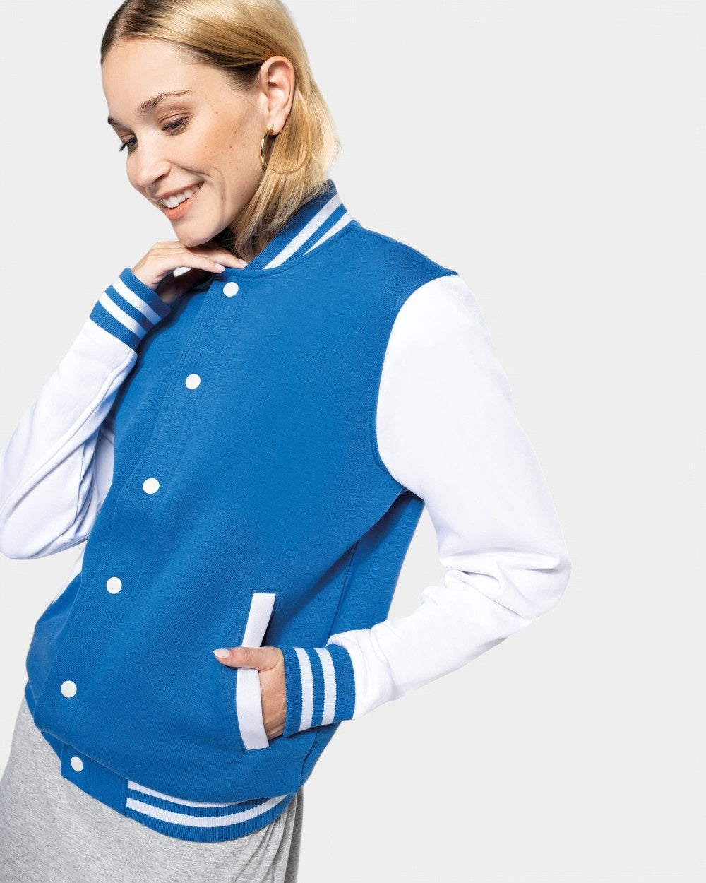 Teddy-Blouson aus Sweatstoff Unisex zum Personalisieren