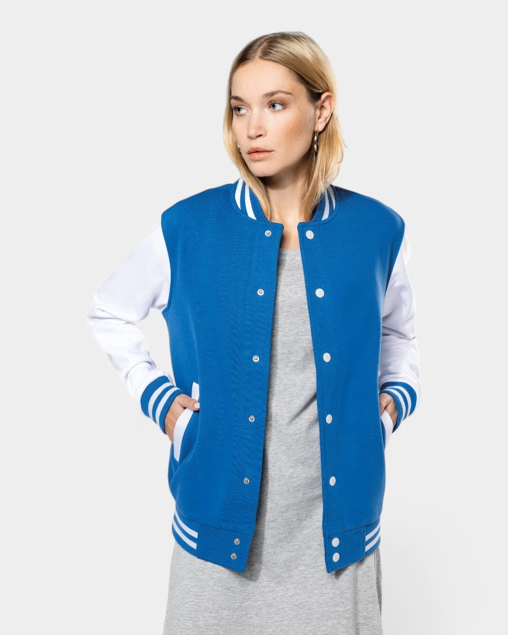 Teddy-Blouson aus Sweatstoff Unisex zum Personalisieren
