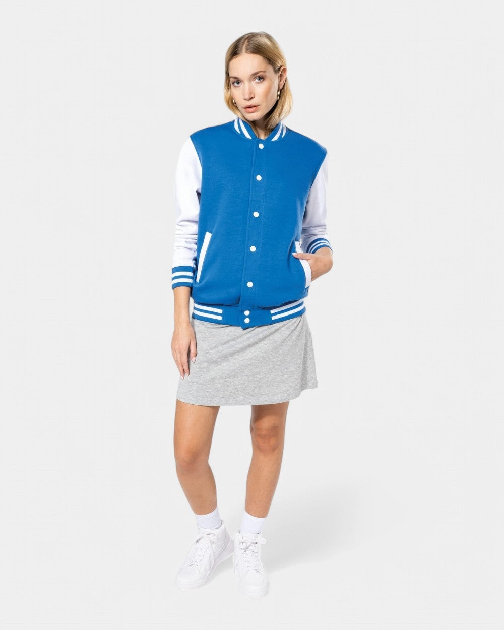 Teddy-Blouson aus Sweatstoff Unisex zum Personalisieren