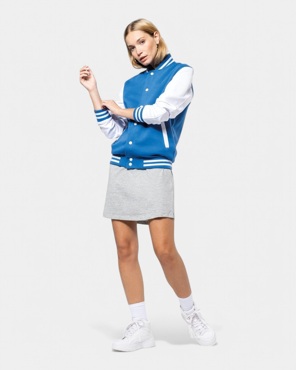 Teddy-Blouson aus Sweatstoff Unisex zum Personalisieren