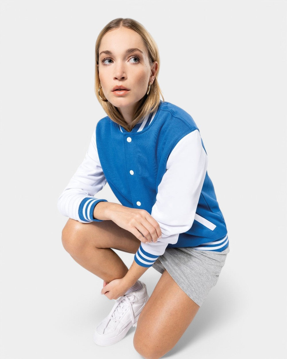Teddy-Blouson aus Sweatstoff Unisex zum Personalisieren