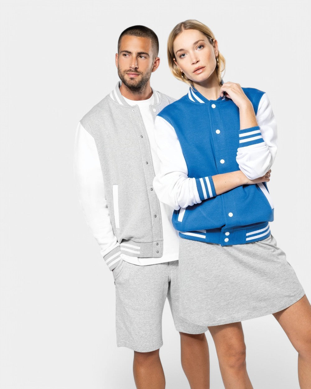 Teddy-Blouson aus Sweatstoff Unisex zum Personalisieren