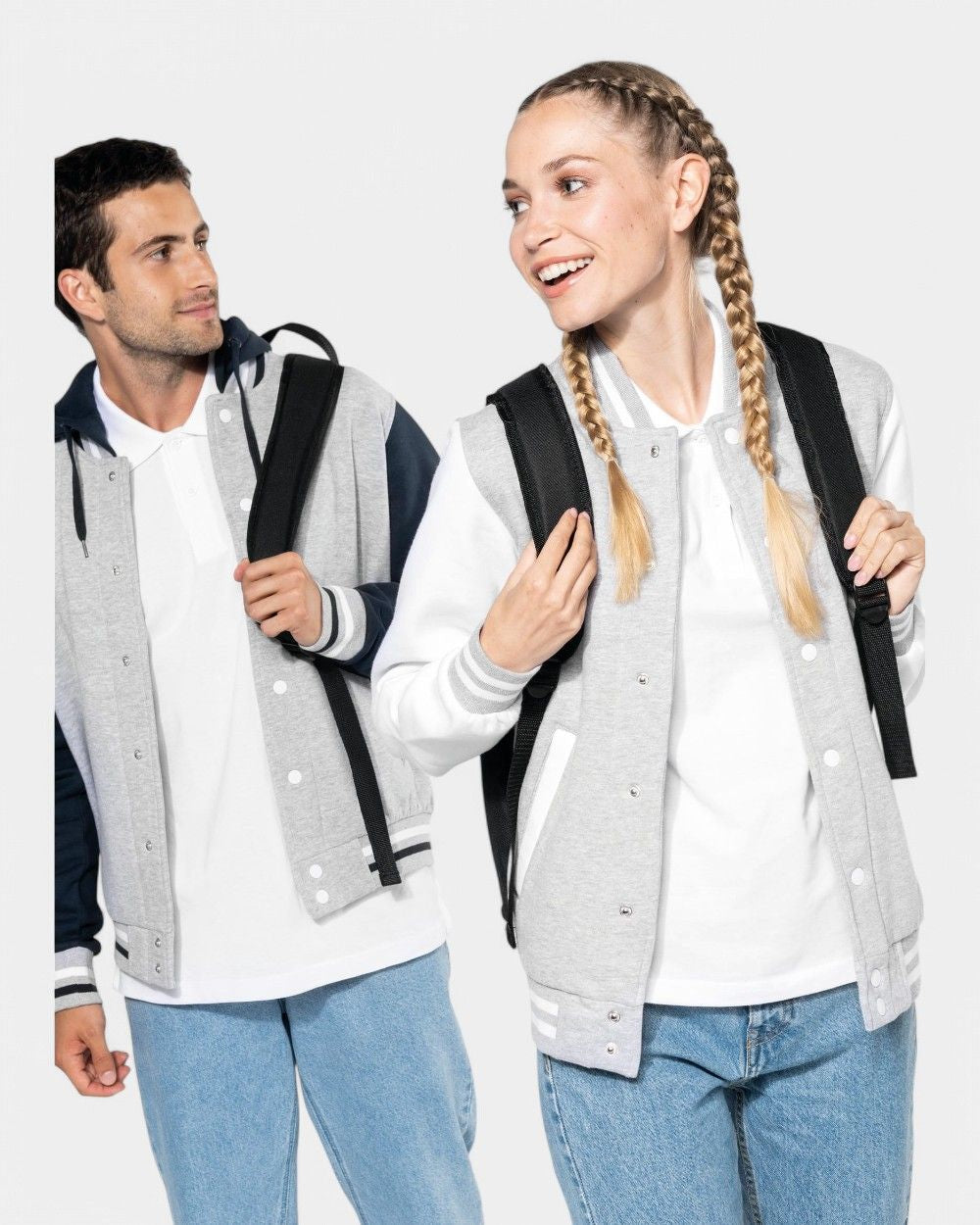 Teddy-Blouson aus Sweatstoff Unisex zum Personalisieren