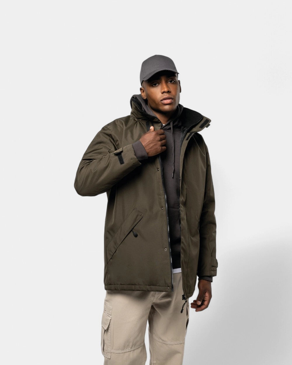 Herren-Kapuzenparka zum Personalisieren