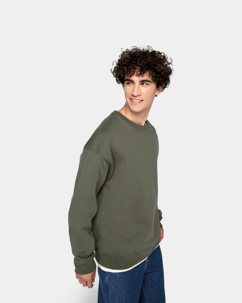 Oversize-Sweatshirt mit Rundhalsausschnitt Unisex zum Personalisieren
