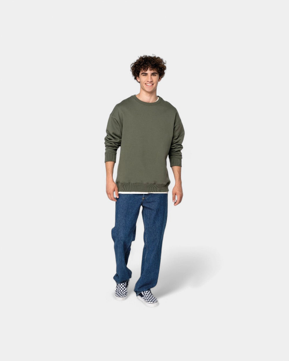 Oversize-Sweatshirt mit Rundhalsausschnitt Unisex zum Personalisieren