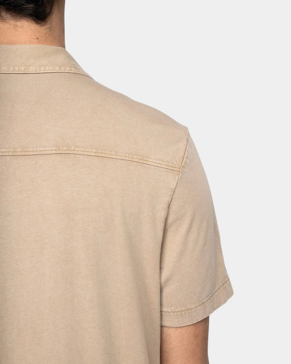 Kurzarmhemd im Washed-Look für Herren zum Personalisieren